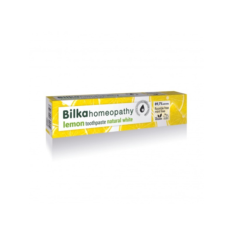 Bilka Homeopathy Crema Dental de Limón con Efecto Blanqueador SIN FLÚOR,75 ml