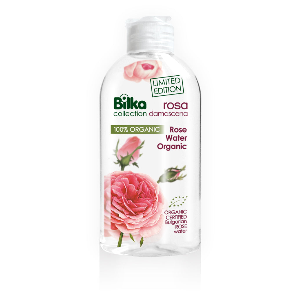 100% Agua orgánica de rosa damascena