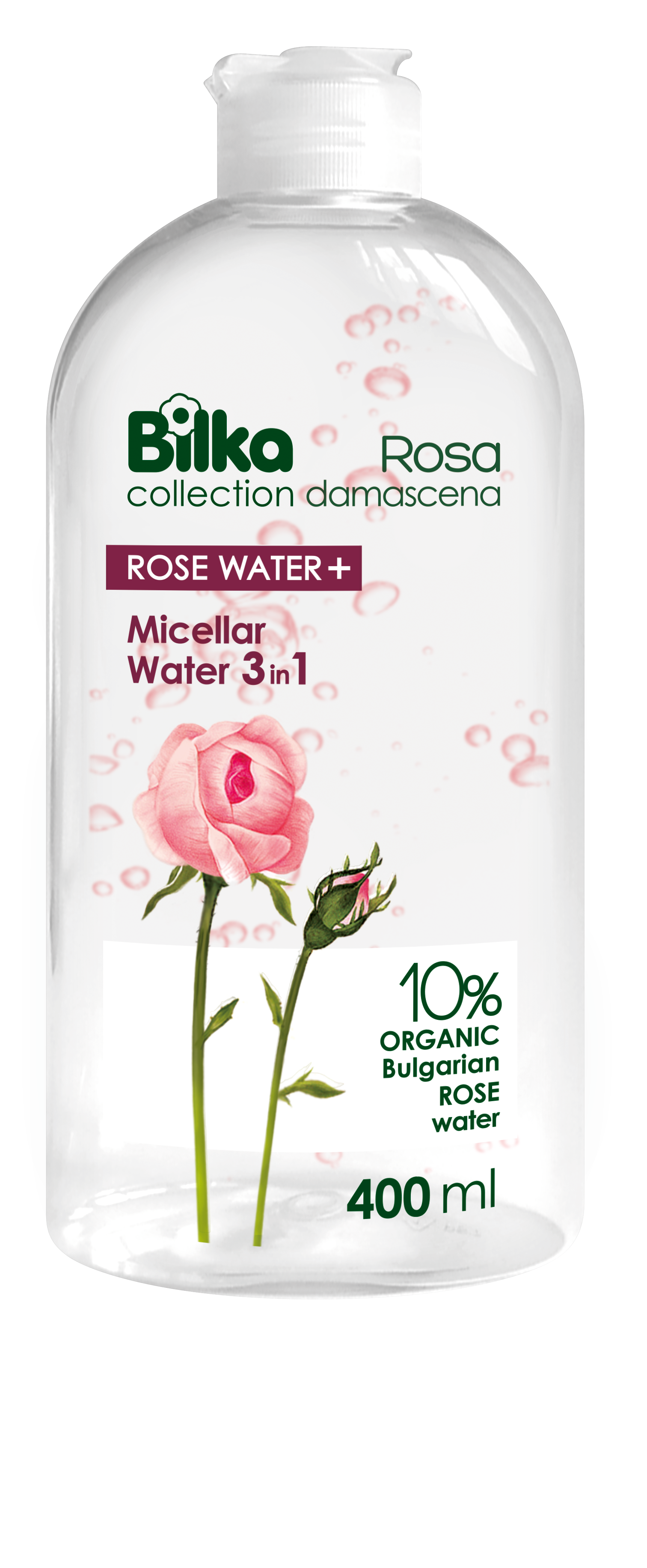 Agua Micelar 3 en 1 Rosa Damascena 400ml